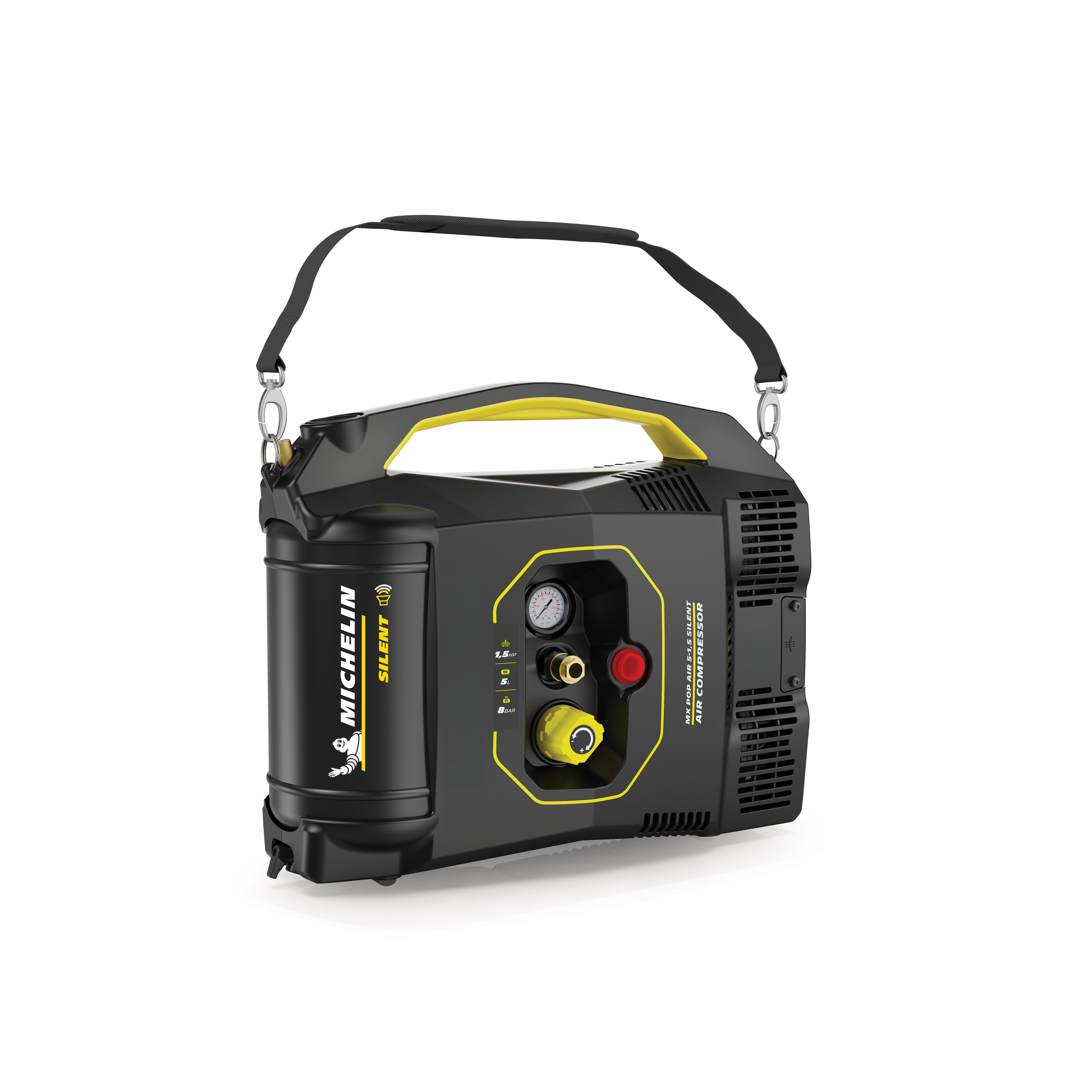 COMPRESOR SILENT 1,5HP 8BAR MICHELIN CA-MXPOPAIR51.5